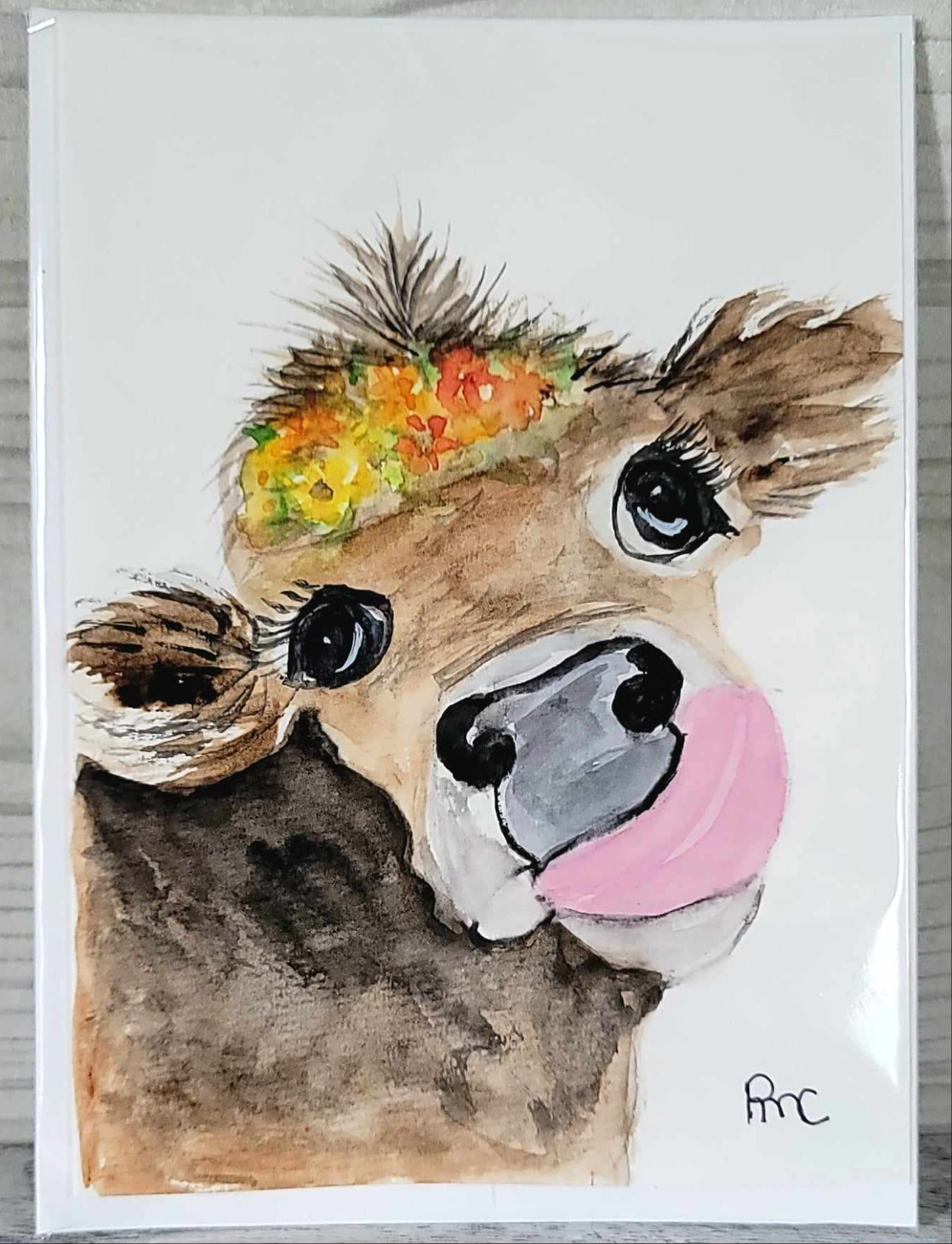 Cow Handmade Card