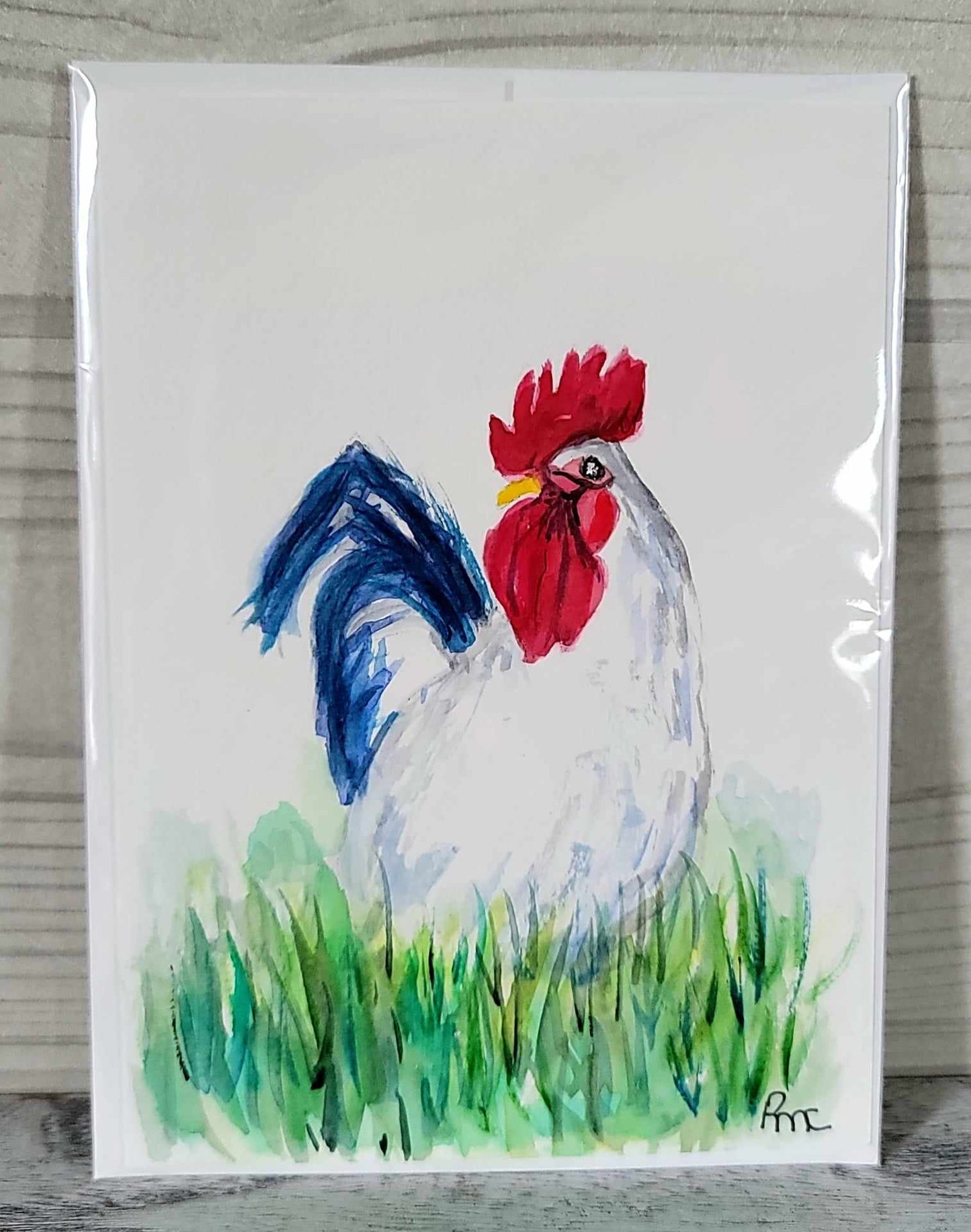 Rooster Handmade Card
