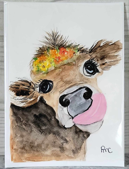 Cow Handmade Card