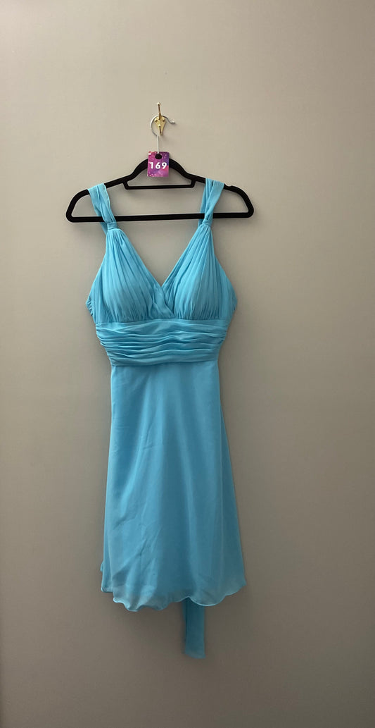 Short Sky Blue Formal Dress