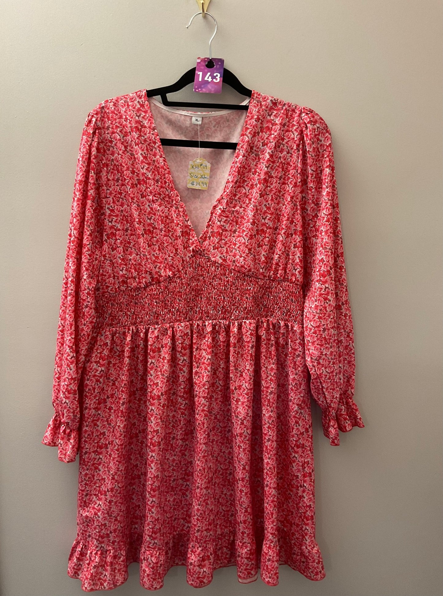 Red Floral Dress