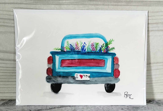 Vintage Truck Handmade Card